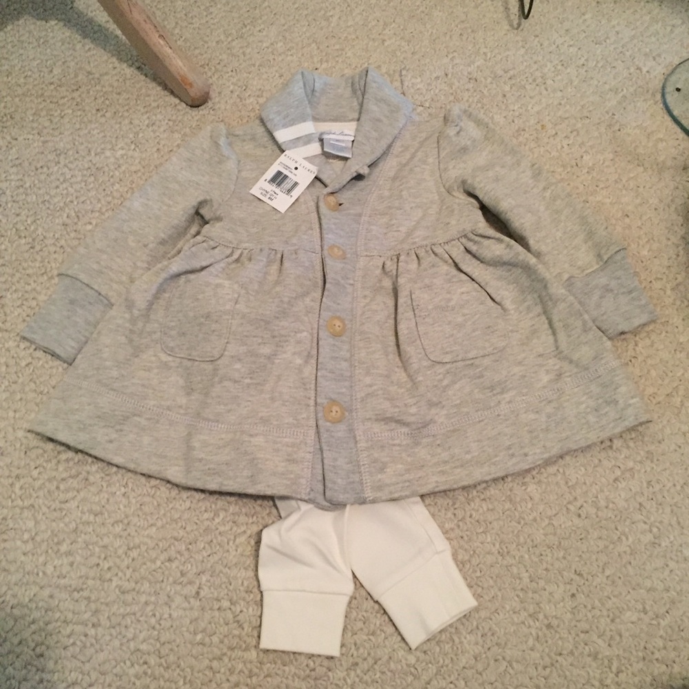 Ralph Lauren 2pc coat/ leggings NWT size 6 months